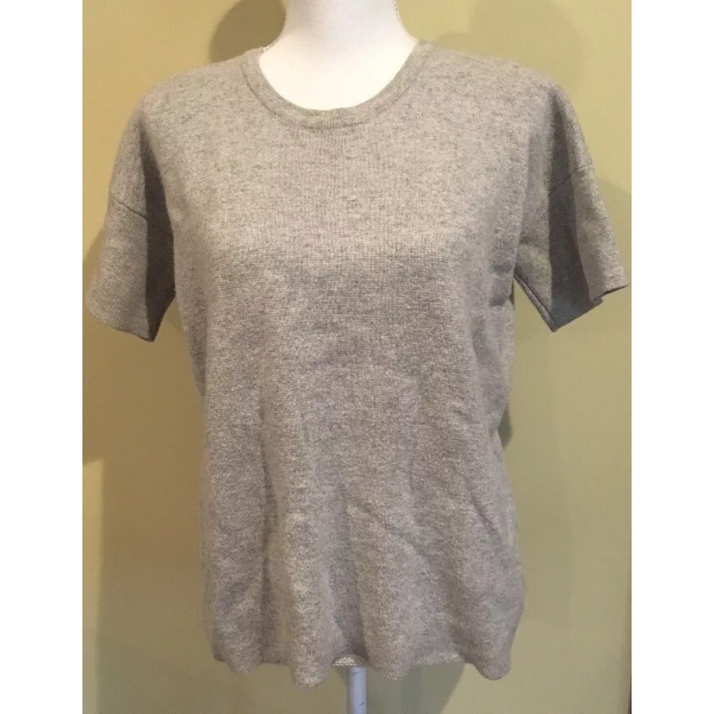 Madewell Gray Sweater Shirt Short Sleeve Size XS